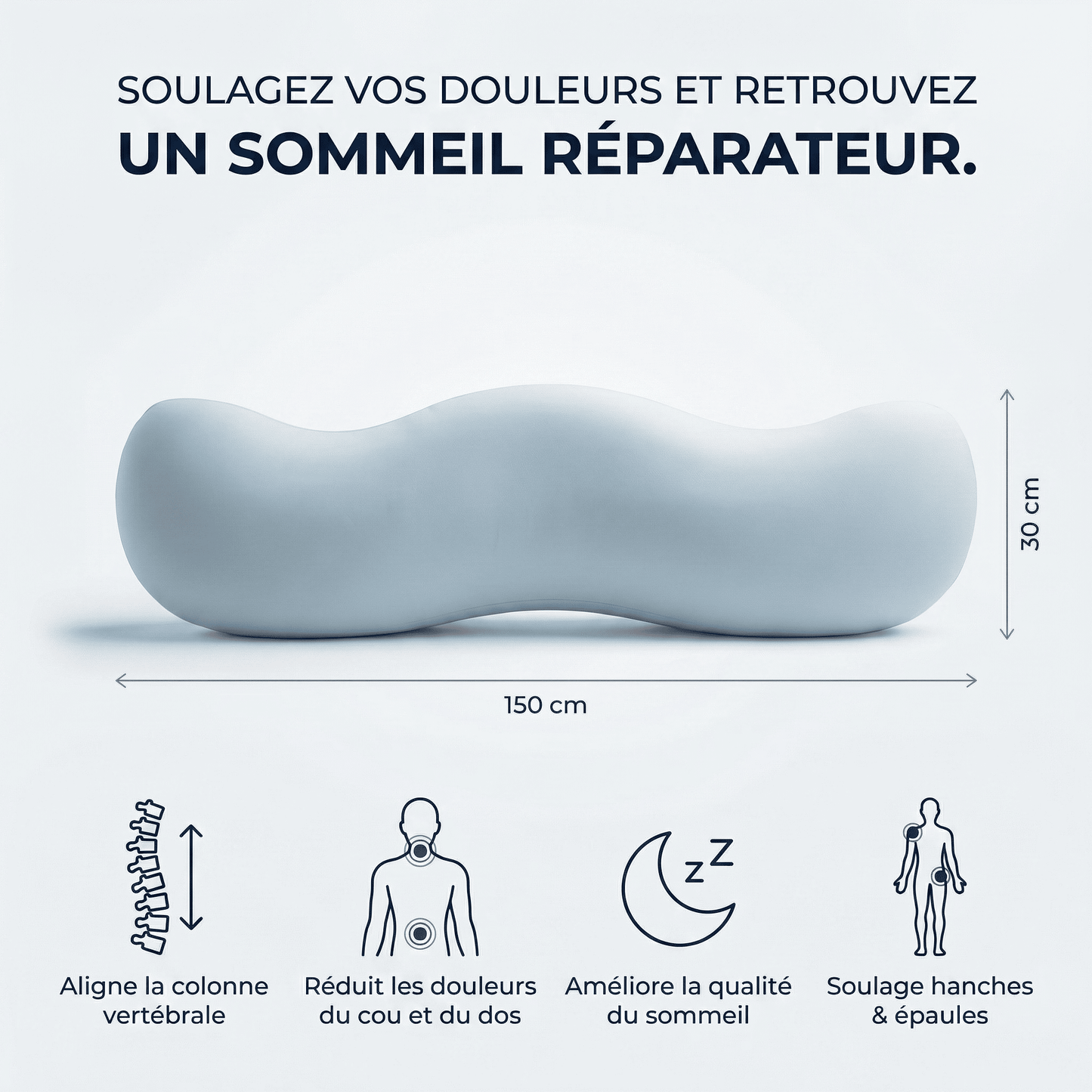 Oreiller Corporel d’Alignement Somnola™
