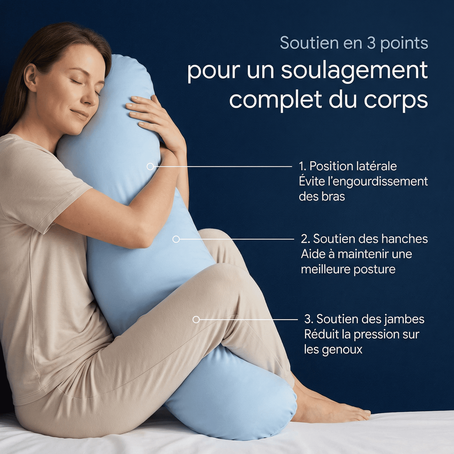 Oreiller Corporel d’Alignement Somnola™